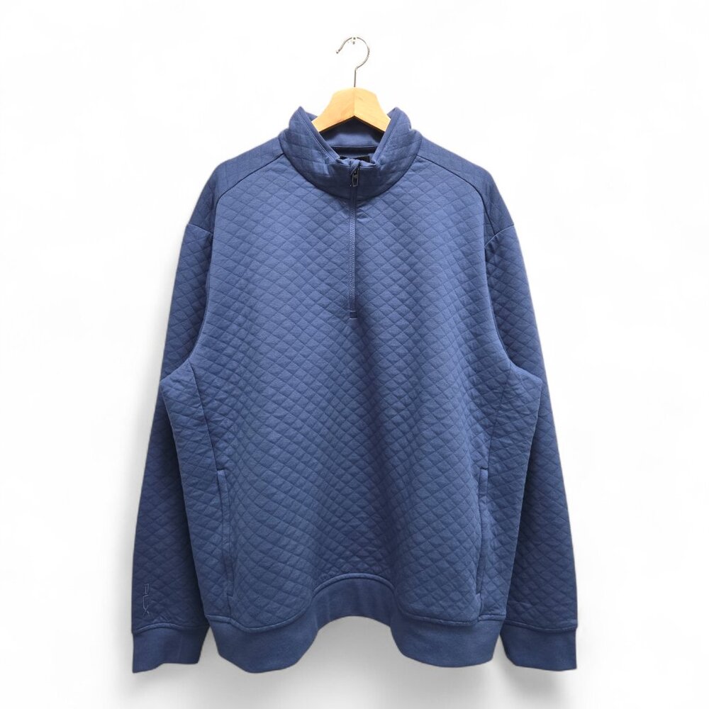 Ralph Lauren RLX Men’s Golf Concept 2 Golf Pullover 2XL Blue Performance NWT